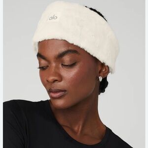 Alo Faux Fur Ear Warmers Headband Ivory - Sold out item! Brand new with tags